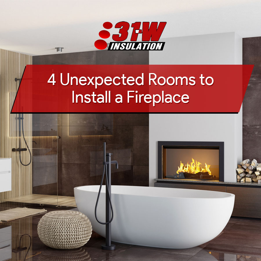4 Unexpected Rooms to Install a Fireplace